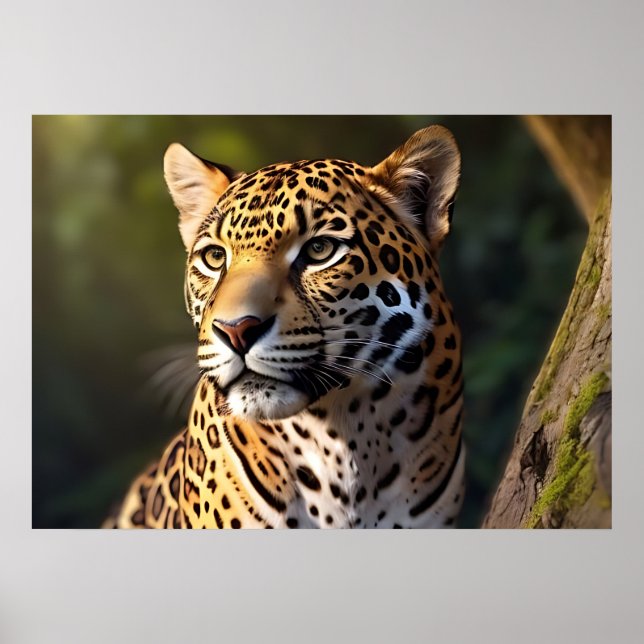 Snabb och graciös gepard – det snabbaste landdjure poster (Framsidan)
