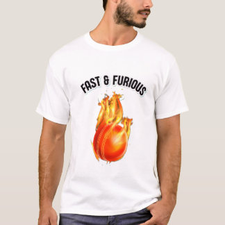 Snabb och lös cricketfart t shirt