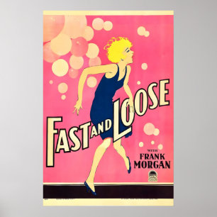 Snabb och Löst 1930 Film POSTER TRYCK A4 A2 30s