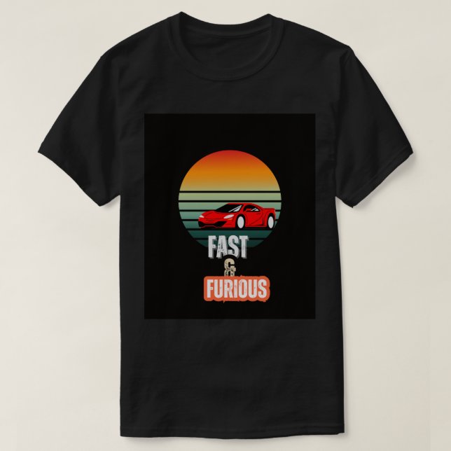 Snabb och snabb T-Shirt-design T Shirt (Design framsida)