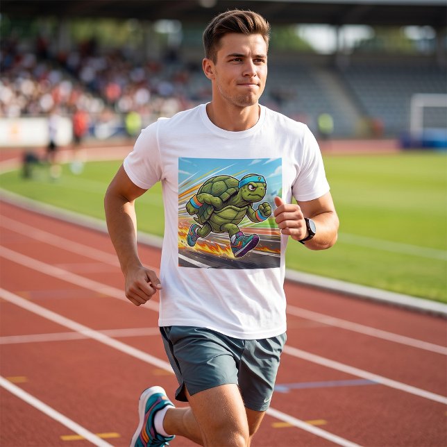 Snabb Sköldpadda Sprinter Atletisk Löpare T Shirt (Skapare uppladdad)