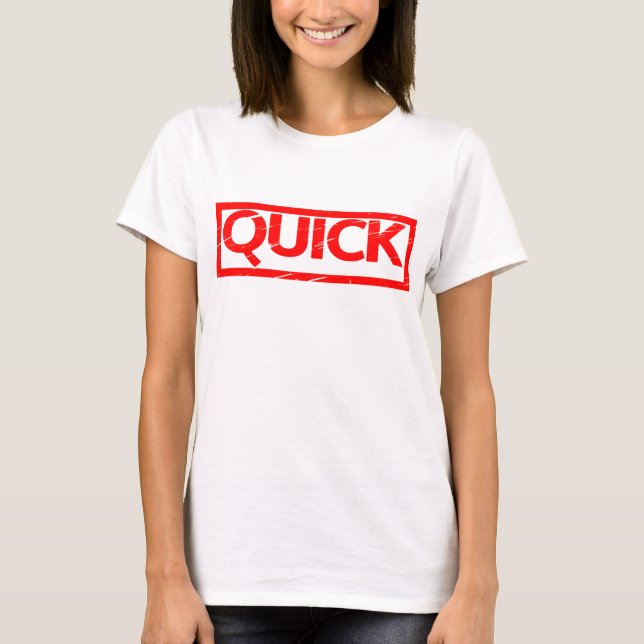 Snabb stämpel t shirt (Framsida)