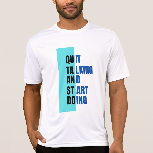 SNABB TALA OCH BÖRJA MED T-shirt (Framsida)