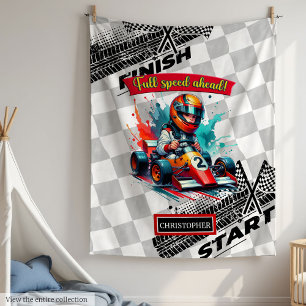 Snabb Tävla Formel 1 Blanket Fleecefilt