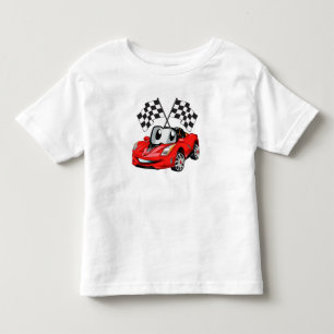 Snabb tecknad flagga tävling - Välj tillbaka färg T Shirt