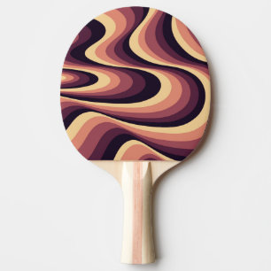 Snabb utformning av lila, rosa och beige abstrakt pingisracket
