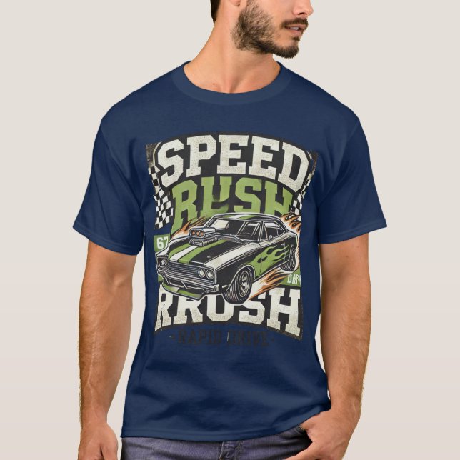 Snabba hastighetsrusar t-shirt (Framsida)