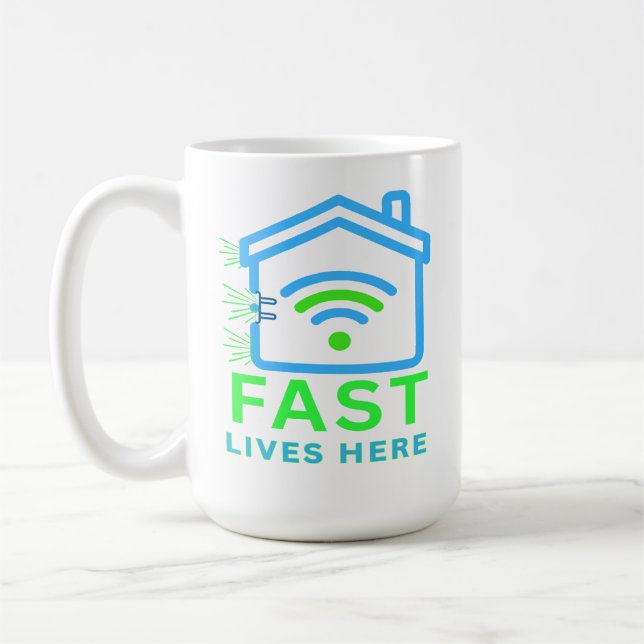Snabba Liv Här Kaffemugg (Vänster)