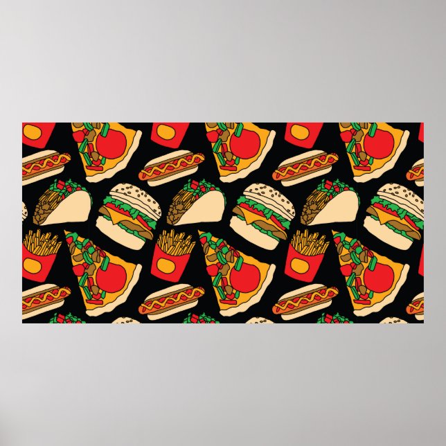 Snabba matpizzabagare, fransk-pinne poster (Framsidan)
