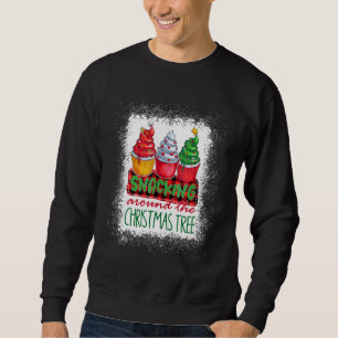 Snabba runt julgranens cupcakes bleks lång ärmad tröja
