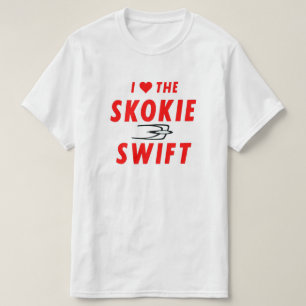 Snabba Skokie, gult fodrar, CTA-foren genomreser Tee Shirt