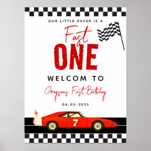 Snabba välkomstskyltar från första födelsedag i Tä Poster