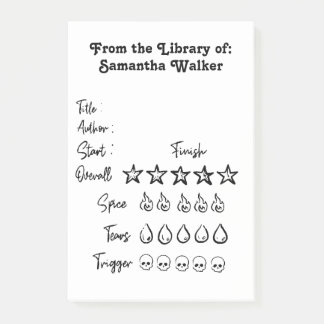 Snabbanteckning Bibliotek-klassificering Post-it Block