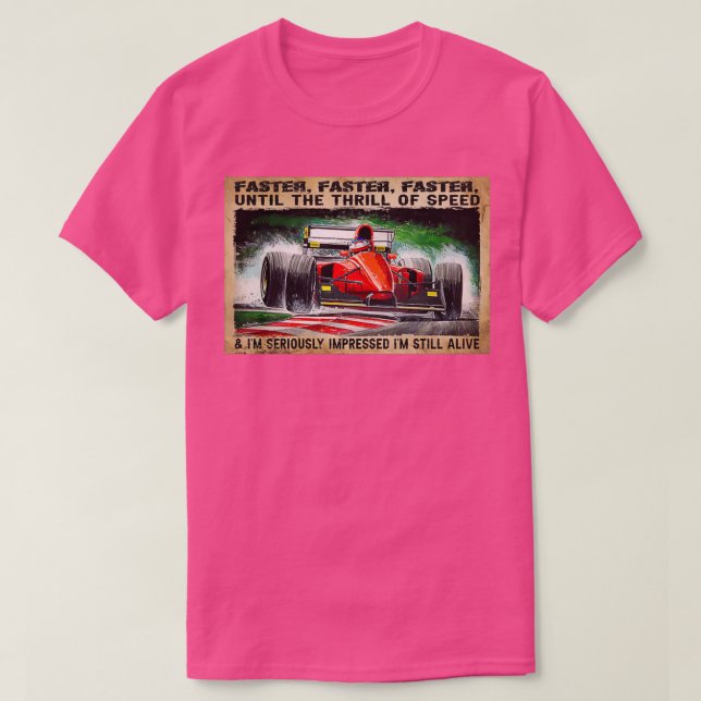 Snabbare fram till hastighetsgränsen för t shirt (Design framsida)