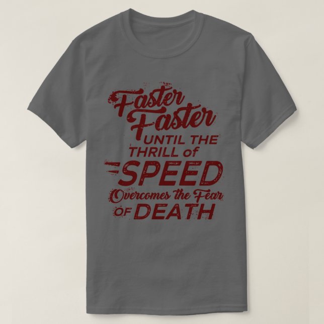 Snabbare fram till hastighetsgränsen överträffar t shirt (Design framsida)