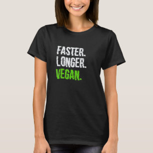 Snabbare Längre Vegan Vegetarisk Veganism Bekymrad T Shirt