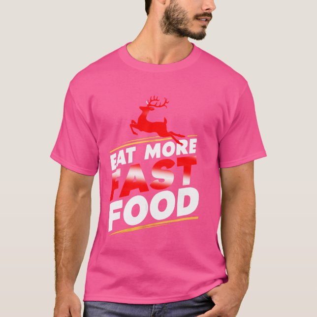 Snabbare mat, jakt t shirt (Framsida)