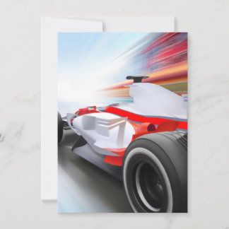 Snabbare röd Tävling-bil