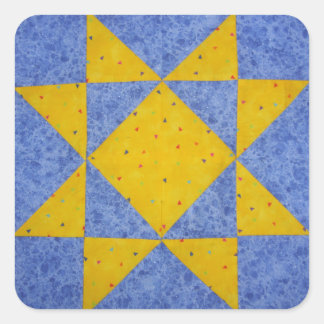 Snabbblocksfästmärken Fyrkantigt Klistermärke