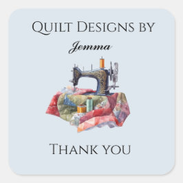 Snabbdesign Tack Fyrkantigt Klistermärke