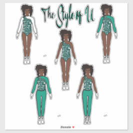 Snabbföränderliga träskmarkörer för majorette/dans klistermärken