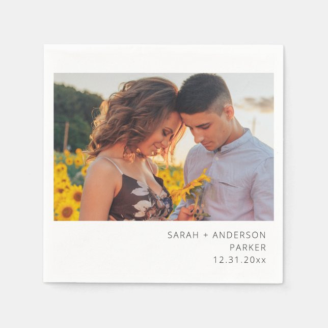 Snabbfoto Bröllop eller Party V2 Pappersservett (Framsidan)