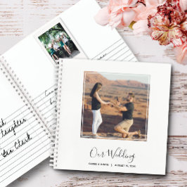 Snabbfoto och meddelande Bröllop Guest Bok