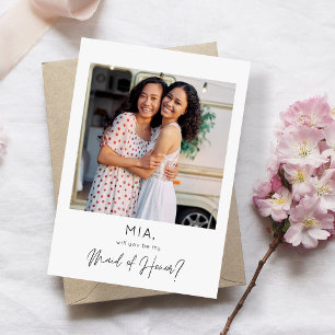Snabbfotot Frieri i Maid of honor Inbjudningar