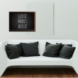 Snabbhet slösar visdom och säger poster