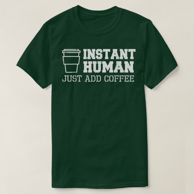 Snabbkaffe, roligt T s Shirt (Design framsida)