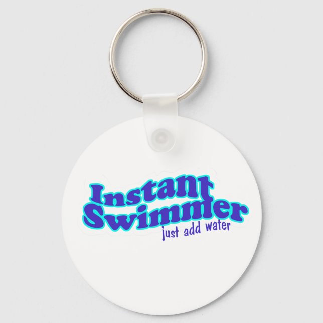 Snabbkommandonyckelkedja för swimmer nyckelring (Framsida)