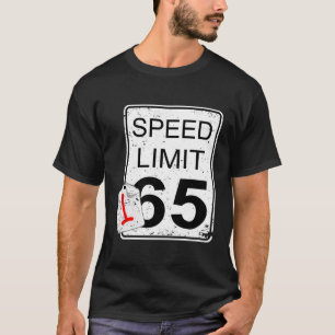 Snabbkörning av bil med hastighetsbegränsning t shirt