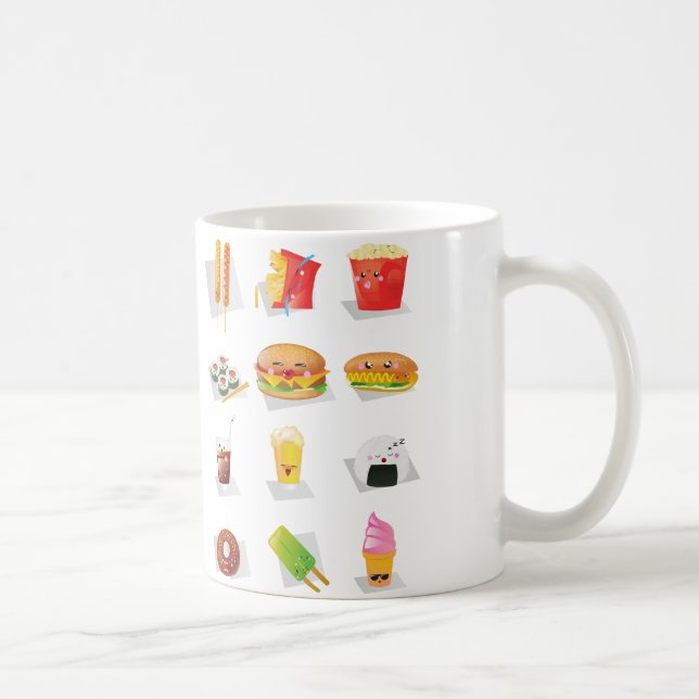 snabbmat av kawaii kaffemugg (Höger)