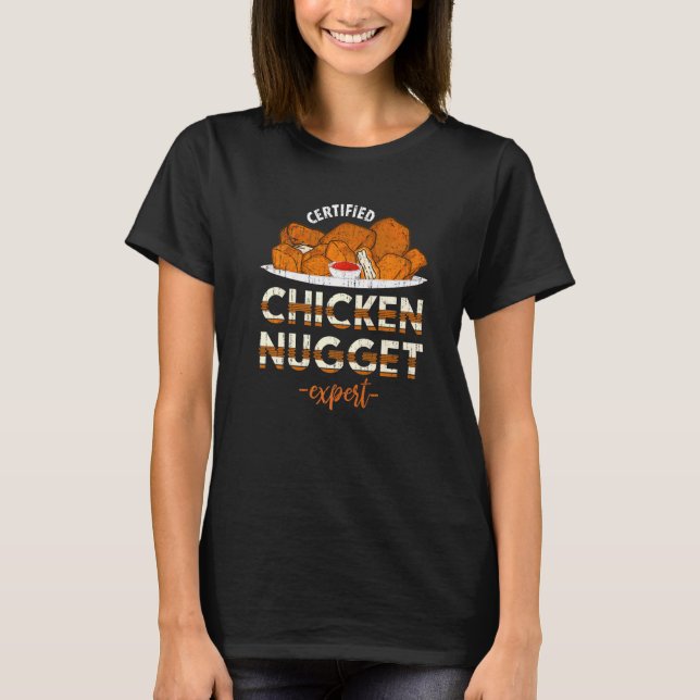 Snabbmat Expert Kycklingbitar  Kycklingbiten T Shirt (Framsida)