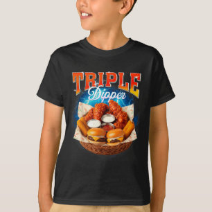 Snabbmat Hamburger Kycklingnugget Matbloggare Trip T Shirt