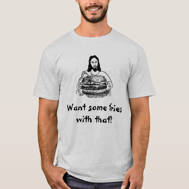 Snabbmat Jesus Tee Shirt (Framsida)