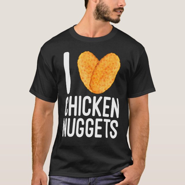 Snabbmat Kycklingnugget T Shirt (Framsida)
