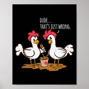 Snabbmat Kycklingvingar Roliga Stekta Kyckling S Poster