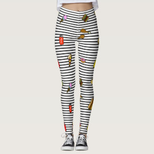 Snabbmat Randiga Leggings