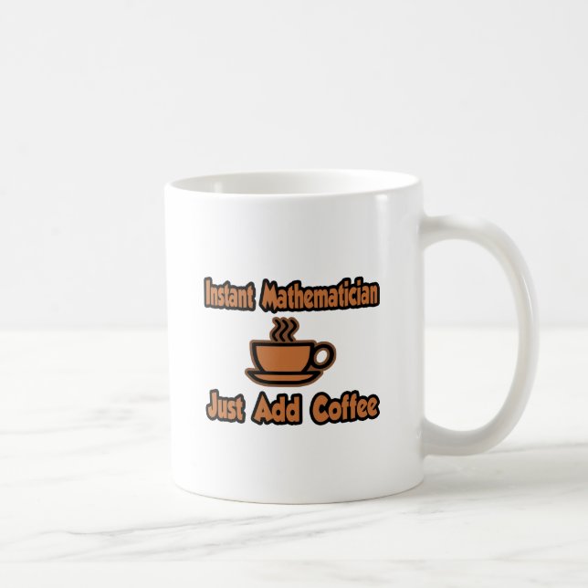 Snabbmatematiker.. Lägg bara till kaffe Kaffemugg (Höger)