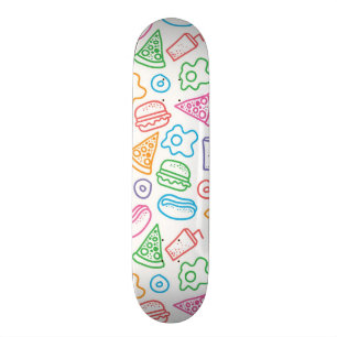 Snabbmatmönster Old School Skateboard Bräda 21,6 Cm