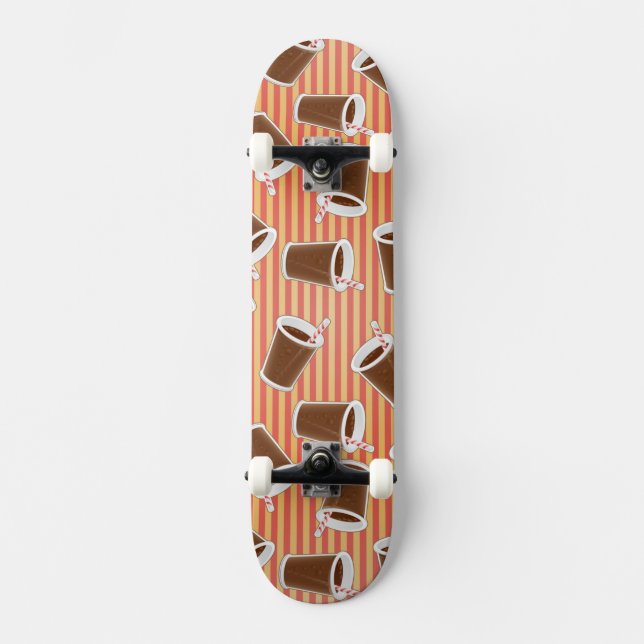 Snabbmatmönster Old School Skateboard Bräda 21,6 Cm (Framsida)
