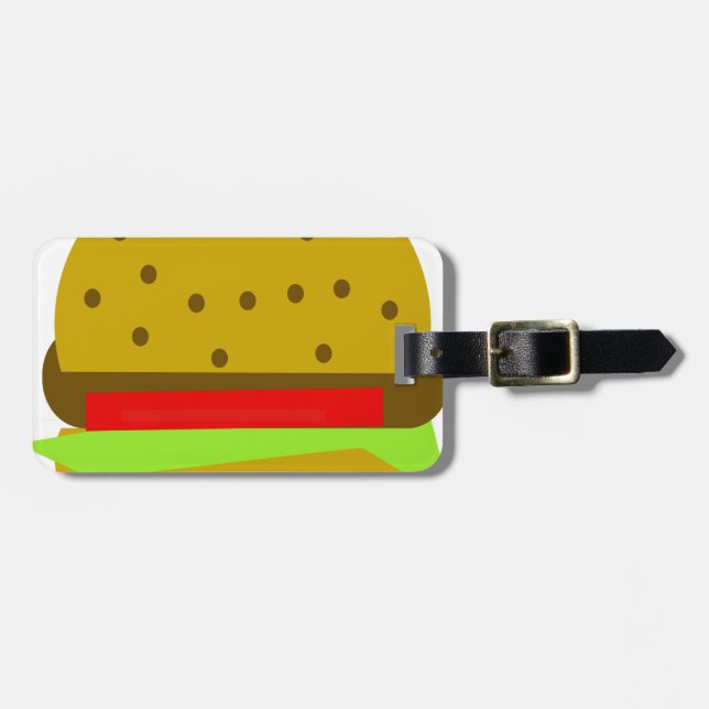 Snabbmatsburgare för hamburgare bagagebricka (Horisontell Framsida)