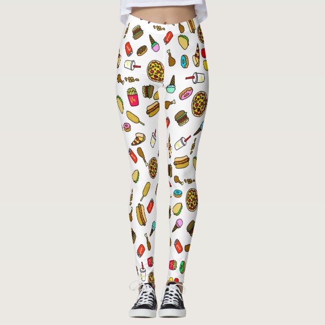 Snabbmatskartongbyxor Leggings (Framsida)