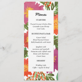 Snabbmenykort för vattenfärg meny