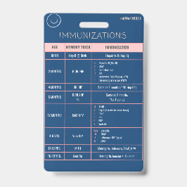 Snabbreferensskylt för immunisering