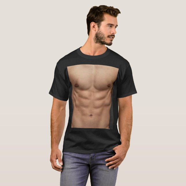 Snabbt 6-pack ABS T Shirt (Hel framsida)