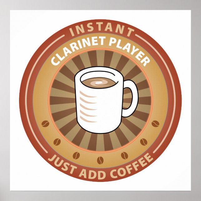 Snabbt Clarinet Player Poster (Framsidan)