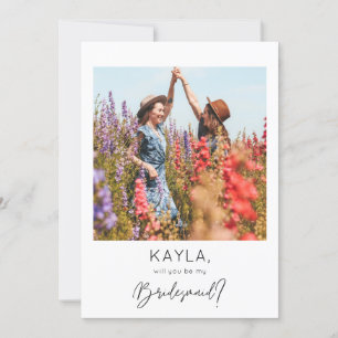 Snabbt foto som min bridesmaid-Frieri Inbjudningar