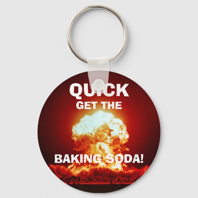 Snabbt, hämta BAKING SODA! Nyckelring (Framsida)